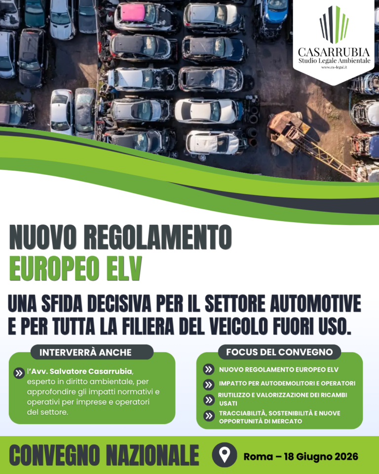 Il Nuovo Regolamento Europeo ELV: una svolta per la filiera dei veicoli fuori uso